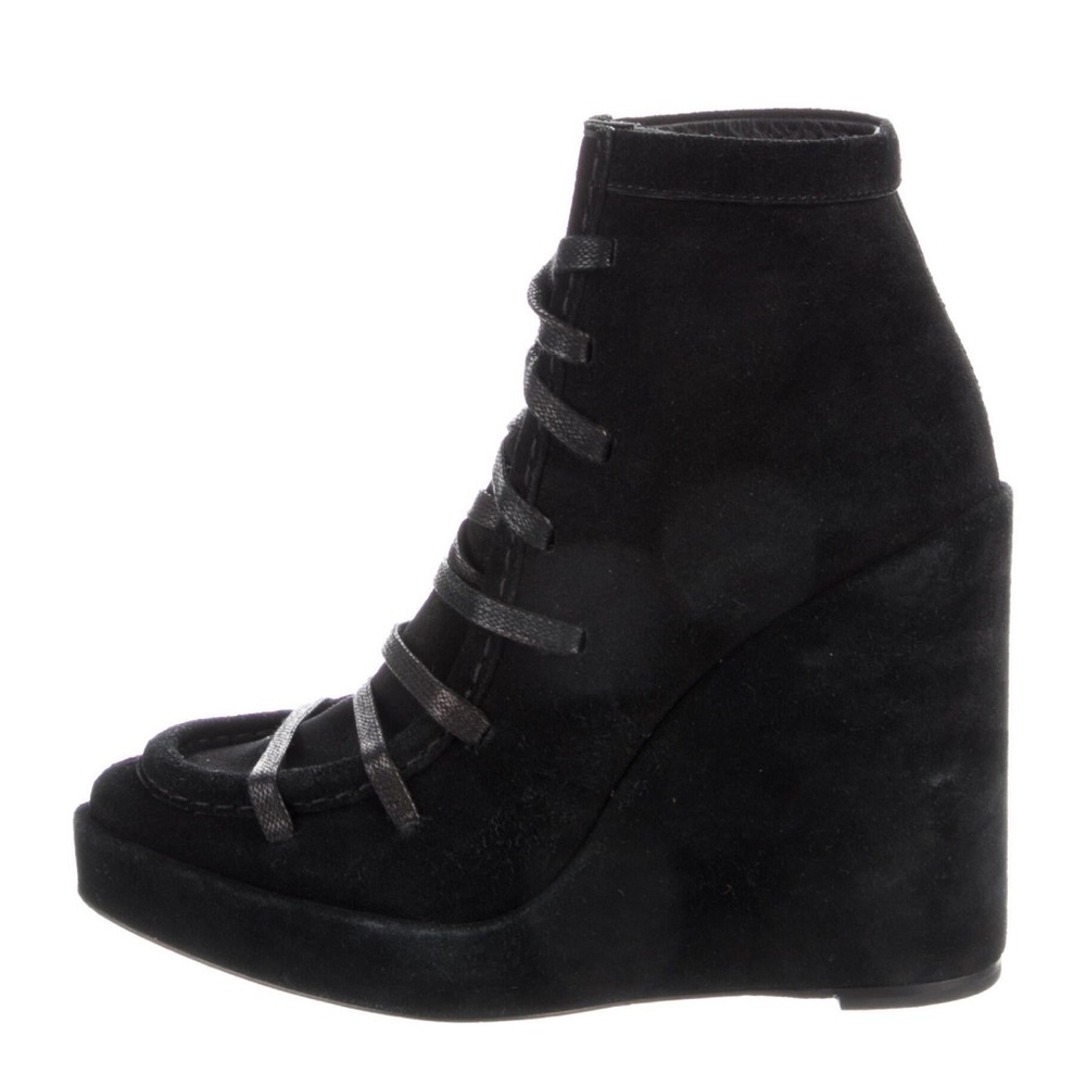 Women's Ankle Boots Suede Black